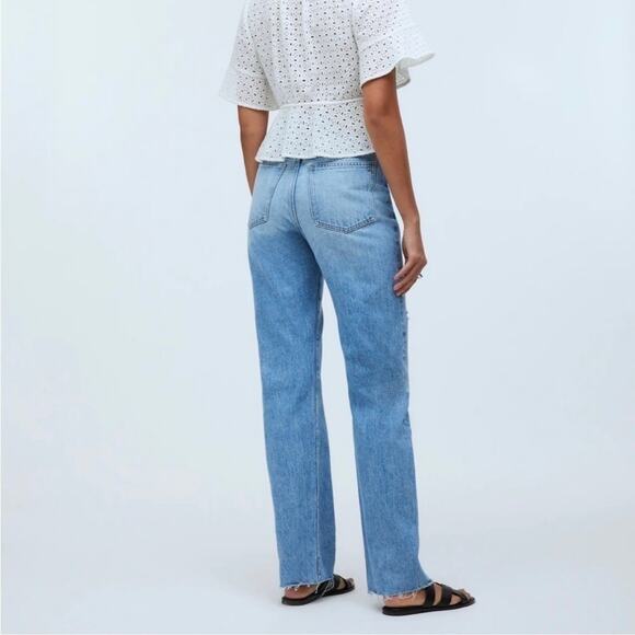 Madewell Light Blue Straight Leg Jeans - Picture 2 of 11